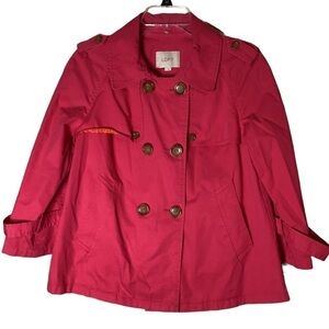 Ann Taylor LOFT cropped trench coat